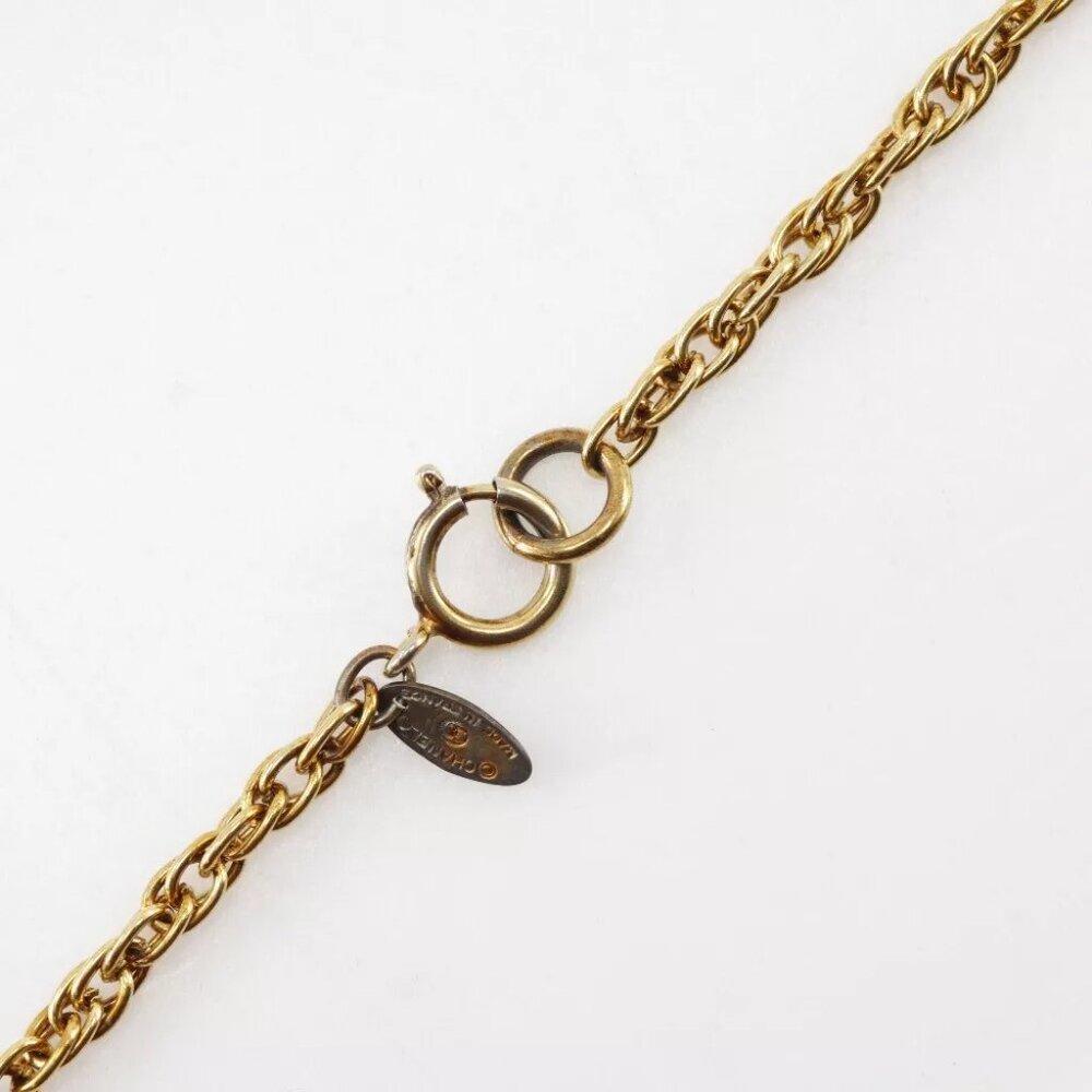 CHANEL COCO Mark Necklace vintage Plated Gold 36.4g Women - Picture 6 of 8